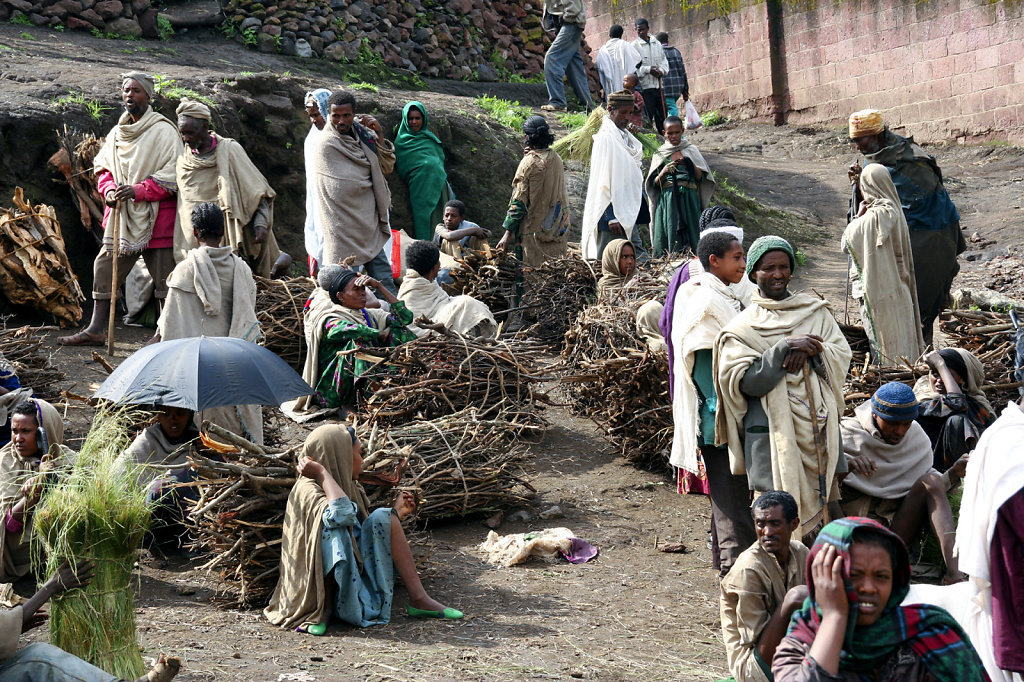 23. Ethiopie - Markt voor brandhout