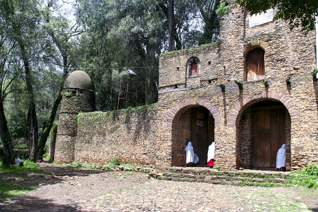 12. Ethiopie - Gonder. Kerk van de drie-eenheid op de Berg van Licht